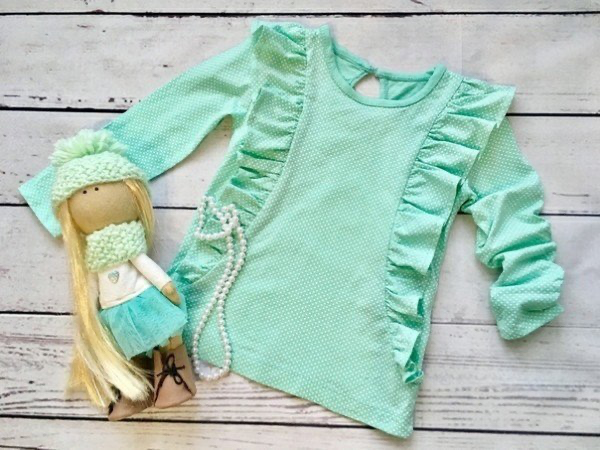 الگوی بلوز دخترانه