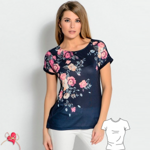 الگوی تی شرت آستین سرنا