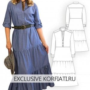 الگوی پیراهن مانتو نورا