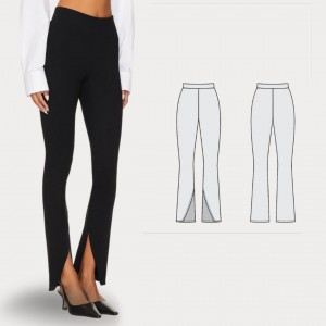 الگوی شلوار مدل دار لاله