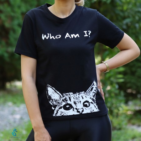 تیشرت چاپ گربه دخترانه