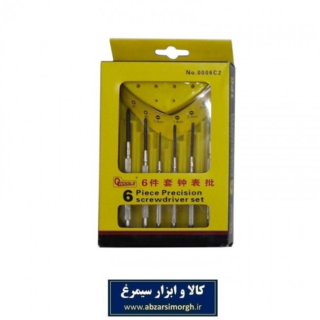 پیچ گوشتی ساعتی ۶ تایی Qtools کیو تولز APG-009