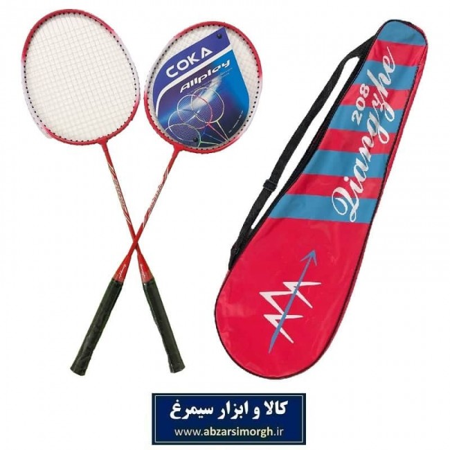 راکت بدمینتون Coca کوکا مدل ۲۰۸ کیف دار ۲ عددی