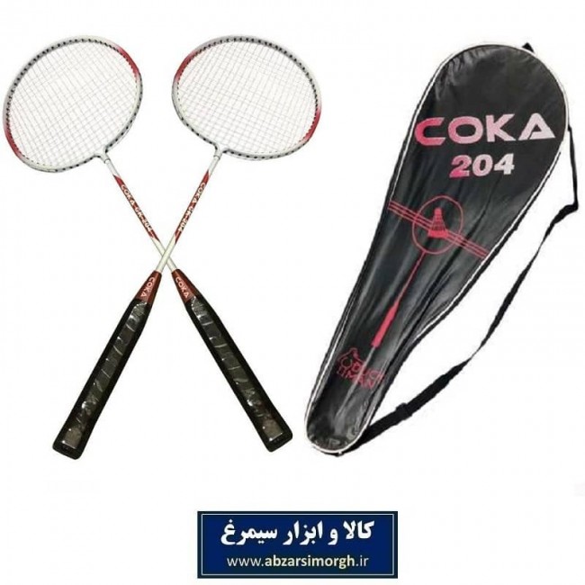 راکت بدمینتون Coca کوکا مدل ۲۰۴ کیف دار ۲ عددی