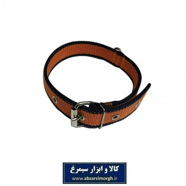 قلاده گردنی سگ برزنتی ۲ لایه عرض ۳ سانت رنگ نارنجی HPS-023C