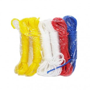 طناب پلاستیکی ۹ متری بسته ۶ عددی سایز ۵ با تنوع رنگ STR-009