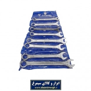 ست آچار یک سر تخت و یک سر رینگی دیاموند ۸ عددی AAC-002