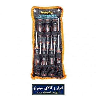 ست پیچ گوشتی ضربه خور ۷ عددی بی اس ام ان اس با کاور برزنتی APG-015