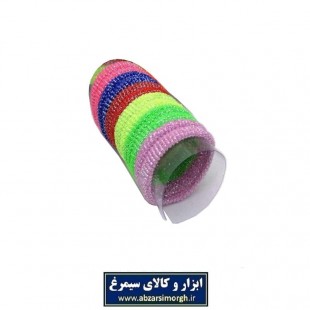 کش مو حوله ای لوله ای رنگی سلفونی ZKM-001