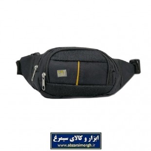 کیف کمری 3 زیپ برزنتی مشکی CAT کت CKF-007