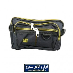 کیف کمری برزنتی مشکی 4 زیپ CAT کت CKF-008