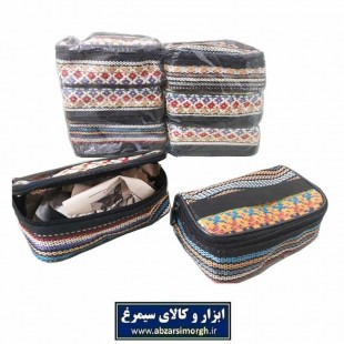 کیف آرایشی جاجیمی دسته دار HKF-010