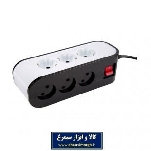 چند راهی ۹ خانه برق پارت الکتریک مدل شهاب PE5142 با کابل ۱.۸ متری ESS-008