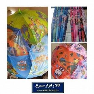 چتر بچه گانه ۸ فنره طرح کارتونی و شمعی پارچه ای HCH-009