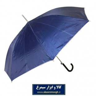 چتر زنانه رنگی داخل نقره ای دسته عصایی ۸ فنر HCH-013