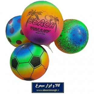 توپ بادی با طرح فوتبال، ساحلی و شخصیت کارتونی TTP-001