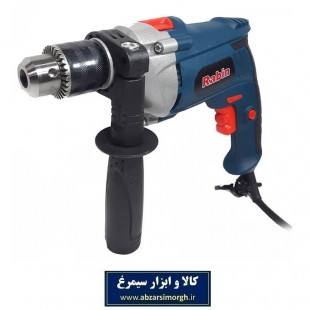 دریل چکشی ۱۳ رابین نیم تنه فلزی مدل R1015 توان ۸۱۰ وات BDR-002