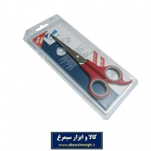 قیچی آرایشی  یا آرایشگری کات تک دم Relax ریلکس ۱۸ سانت قرمز HGC-012-1