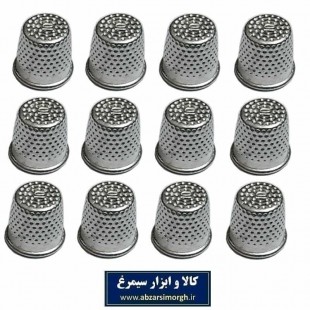 انگشتانه خیاطی SIT سیلور سایز متوسط جین ۱۲ عددی HKH-015