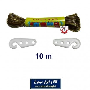طناب رخت و لباس سیمی روکش دار با طول ۱۰ متر HTS-002