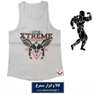 رکابی بدنسازی مردانه Gym Xtreme اکستریم جیم رنگ طوسی VLV-002D