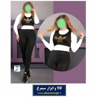 نیم تنه و ساپورت ورزشی زنانه Adidas آدیداس مشکی + هدیه سیمرغ VLV-008