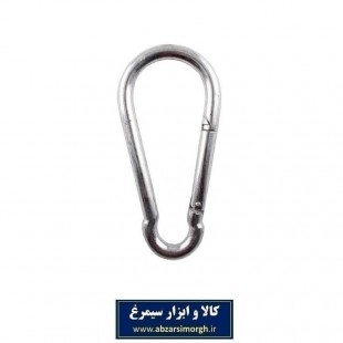 کارابین فولادی ساده سایز ۸ سانت در ۲ مدل ترک و معمولی HKN-002