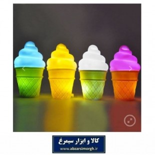 چراغ خواب اتاق کودک با لامپ led طرح بستنی قیفی ELU-015