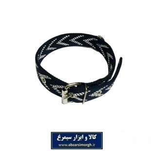 قلاده گردنی سگ برزنتی ۲ لایه عرض ۳ سانت رنگ سرمه ای HPS-023B