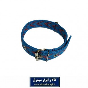قلاده گردنی سگ برزنتی ۲ لایه عرض ۳ سانت رنگ آبی HPS-023D