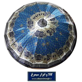 چتر زنانه نقش دار طرح A دسته عصایی ۱۶ فنر HCH-008
