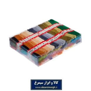 نخ کوبلن هندی رنگ جور بسته 100 عددی HKH-035