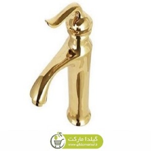 شیر بهداشتی و ساختمانی روشویی واران لوتوس طلایی بلند VVLG-02
