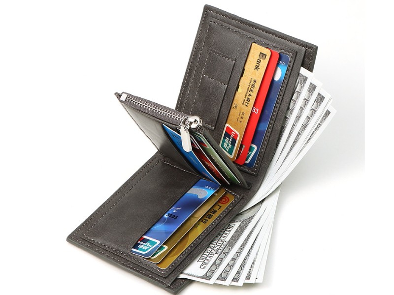 کیف پول و جاکارتی مردانه کوچک زیپ دار سانی ستی SUNICETY S3011 men's leather wallet business RFID anti-theft