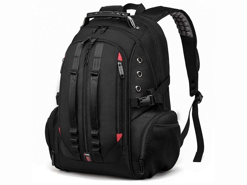 کوله پشتی  ضد آب لپ تاپ 17 اینچ با دو درگاه یو اس بی و آی یو ایکس بنج Bange BG-1901 Ransel Hitam Backpack Pria Tas 17 Inch