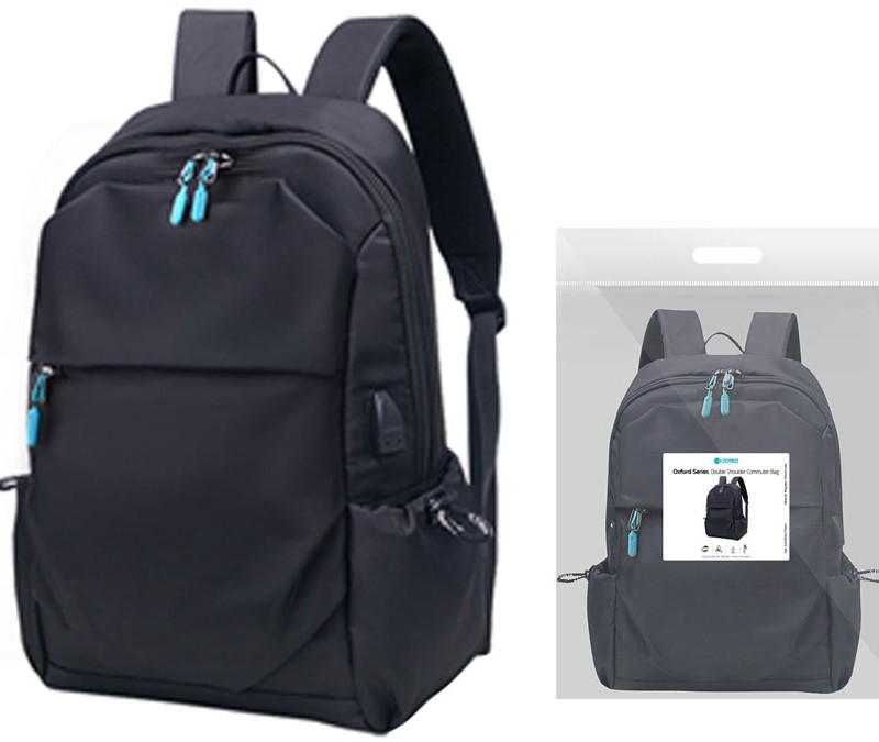 کوله پشتی لپ تاپ 16 اینچ ضدآب دارای درگاه یو اس بی و پورت هدفون کوتتسی Coteetci Double Shoulder bag 14031-BK