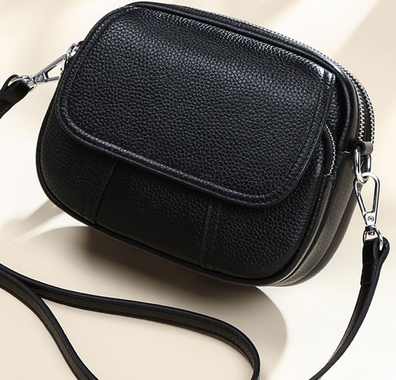 کیف دوشی زنانه و دخترانه چرمی Genuine Leather Women's Versatile Crossbody Shoulder Bag 8994