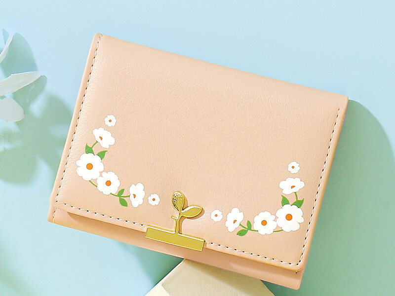 کیف پول زنانه کوچک طرح جوانه تائومیک میک TAOMICMIC Y8246 Women&#39;s Printed Short Student Small Wallet