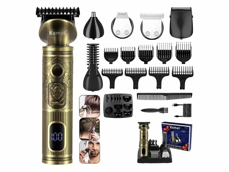 پک کامل ماشین اصلاح موی سر و بدن 6 در 1 کمی KM-1637