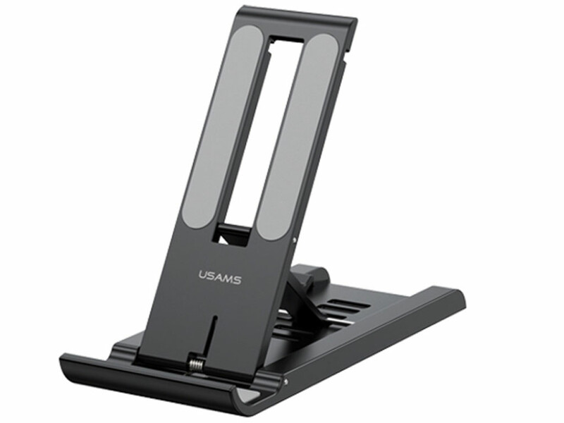 هولدر رومیزی گوشی‌موبایل و تبلت قابل حمل یوسامز Usams US-ZJ070 Spring Folding Desktop Tablet/Phone