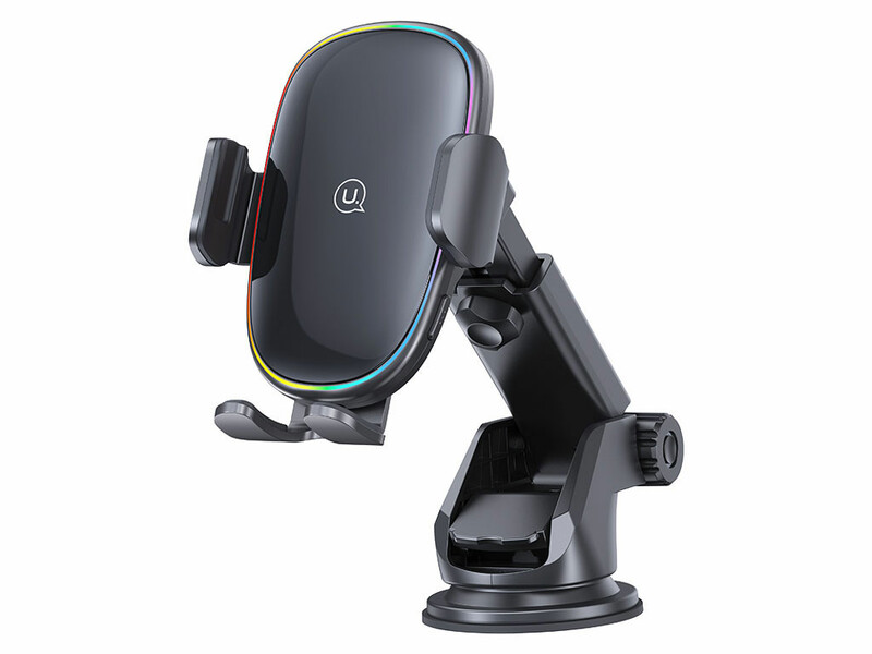 هولدر موبایل داخل خودرو و شارژر بی سیم 15 واتی یوسامز USAMS US-CD187 15W Wireless Charging Car Holder