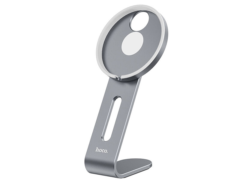 پایه نگهدارنده موبایل و استند شارژر بی سیم مغناطیسی آیفون 12 هوکو Hoco Tabletop holder PH44 Charger for wireless charger