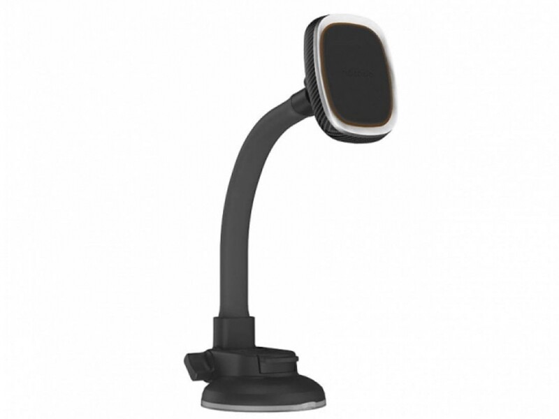پایه نگه‌دارنده مغناطیسی موبایل داخل خودرو پورودو Porodo Magnetic Car Flexible-Neck Mount Holder PD-FLXMU2-GY
