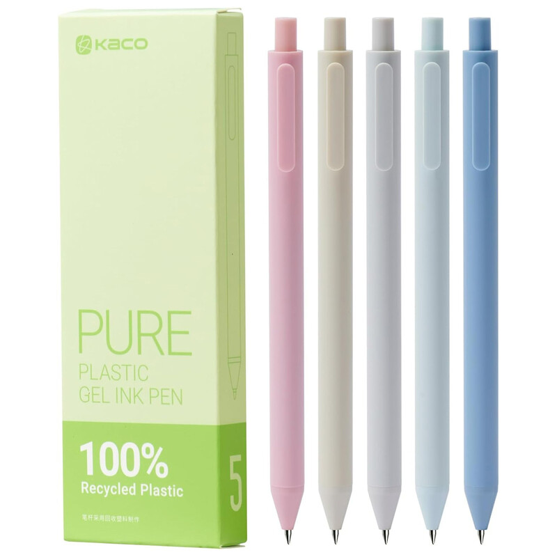 خودکار ژله ای مشکی کاکو KAKU مدل K1015 نوک  0.5 میلیمتری 5 عددی