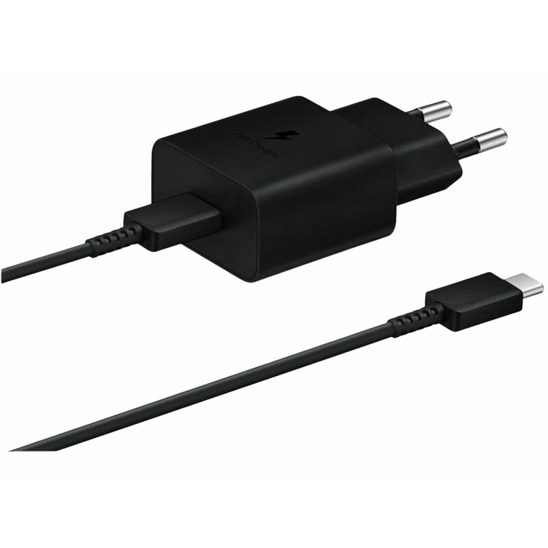 شارژر اصلی فست شارژ 15 وات سامسونگ همراه با کابل دو سر تایپ سی یک متری Samsung 15W Type-C With Type-C Cable