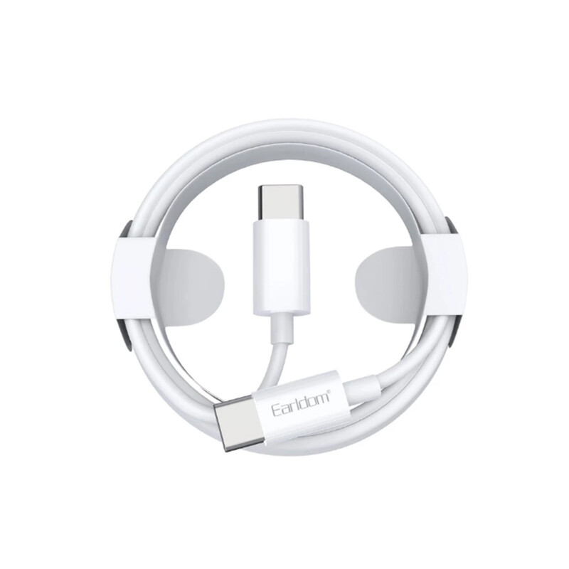 کابل شارژ سریع دوسر تایپ سی 60 وات یک متری ارلدام Earldom PD Charging Cable 1m 60W EC-166