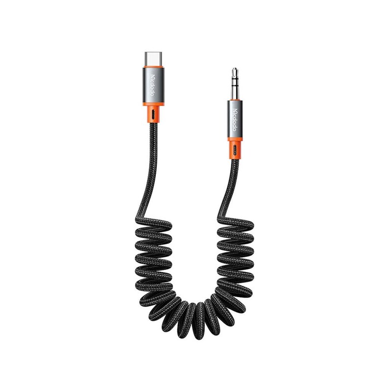 کابل تبدیل تایپ‌سی به جک 3.5 میلی‌متری صدا مک دودو Mcdodo CA-0900 Castle Series Type-C to DC3.5 Male Coil Cable