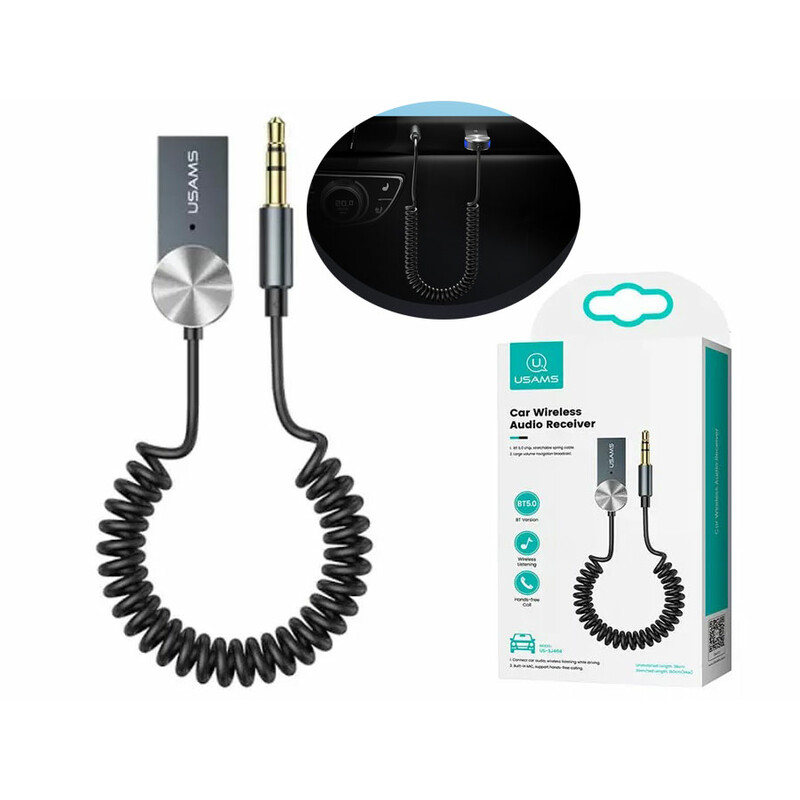 گیرنده بلوتوث داخل ماشین آی یو ایکس یوسامز Usams US-SJ464 Car Wireless Audio Receiver