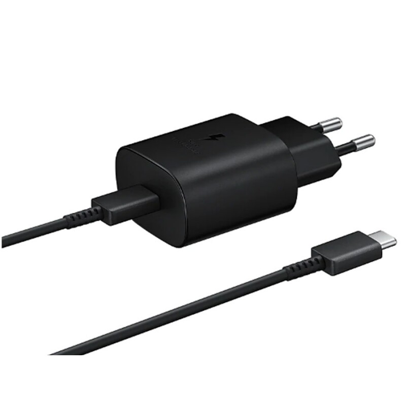 شارژر اصلی سوپرفست 25 وات سامسونگ با کابل تایپ سی Samsung Travel Adapter Charging EP-TA800 25W