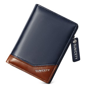 کیفیت کیف پول مردانه کوتاه زیپ دار SUNICETY S3004 zipper short men's wallet